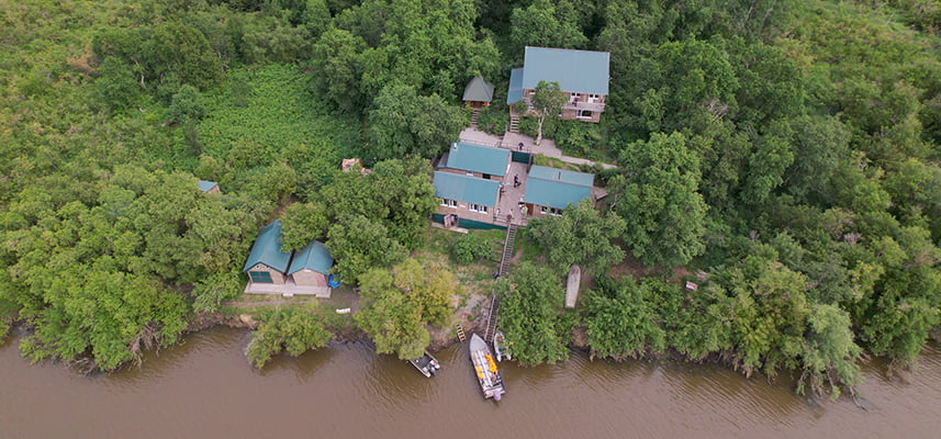 guest house on the Kamchatka River