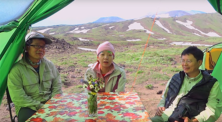 A group of travelers from Taiwan