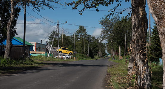 Klyuchi village.