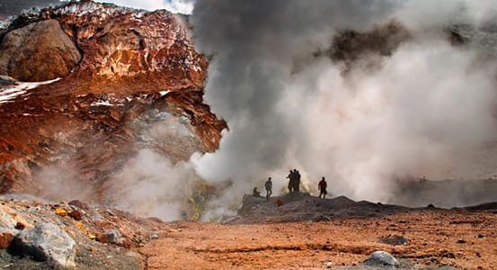 Mutnovsky volcano.