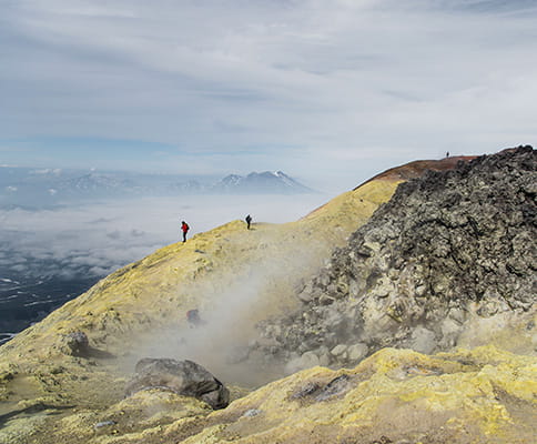 Climbing Avachinsky volcano