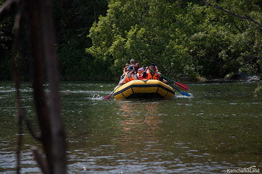 rafting on rafts on Kamchatka rivers