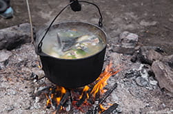 wood-fired fish soup