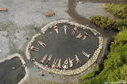 bathing in Malka springs