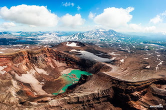 at Blue Lake Crater