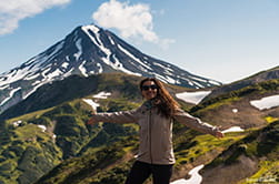 Ascent to Gorely volcano