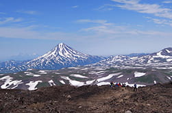 from the summit of Gorely