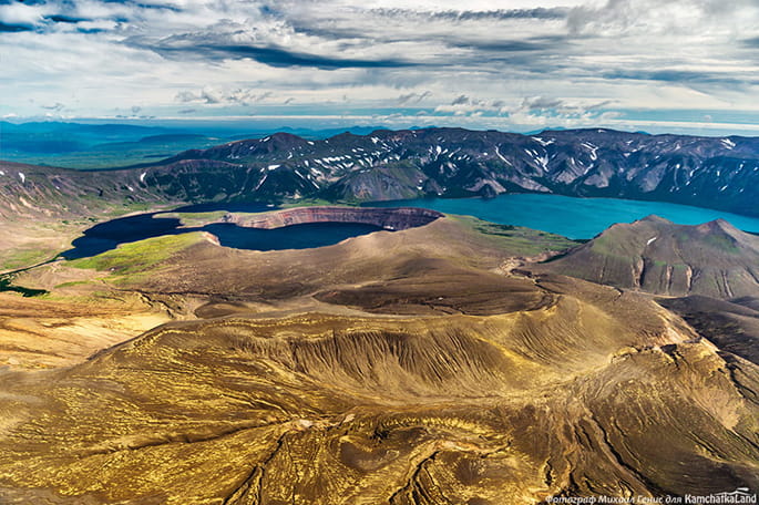 Flying over Kamchatka