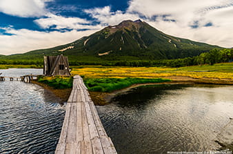 Kuril Lake individually by helicopter