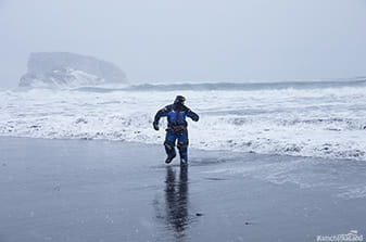 Pacific Ocean in winter