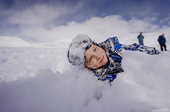 winter in Kamchatka for children