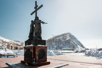 city tour of Petropavlovsk in winter