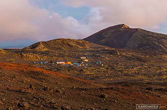 camping at the foot