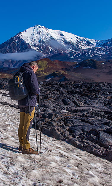 Ascent to Tolbachik vocano