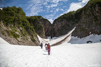 easy climb to the waterfall