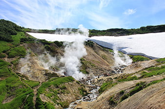 Gorely volcano caves