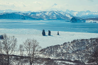 Three Brothers Rocks in spring