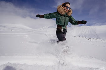 Koryak volcano in winter