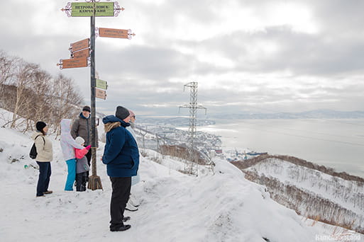 viewing platform in winter