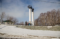 Monument to the founders of Petropavlovsk-Kamchatsky